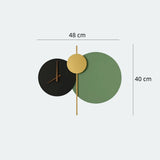 Designer-Wandleuchte mit Uhr für das Schlafzimmer