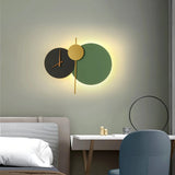 Designer-Wandleuchte mit Uhr für das Schlafzimmer