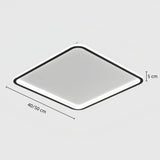 Dimmbare quadratische LED-Deckenleuchte für das Schlafzimmer