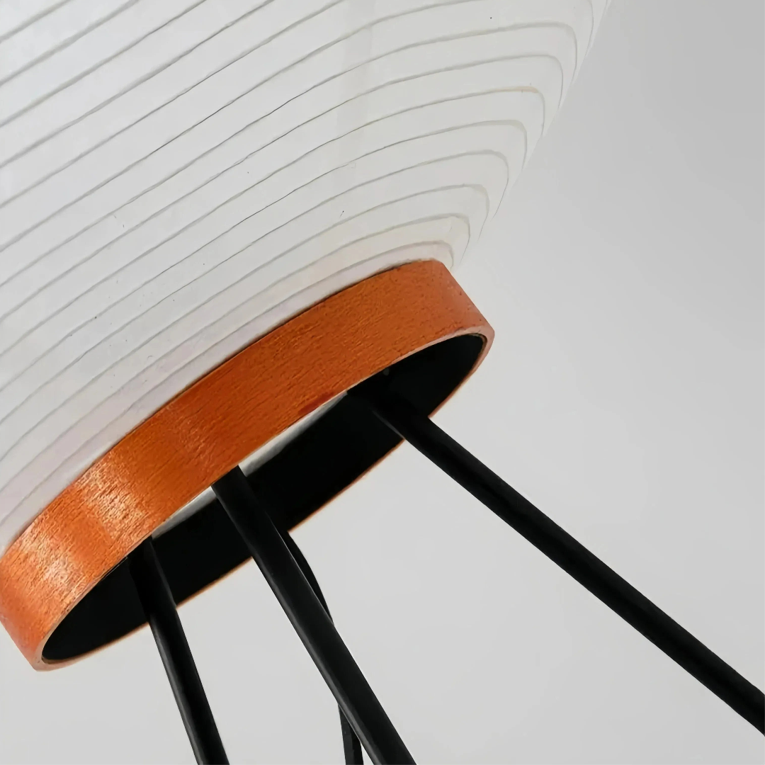 Abmessungen der Reispapier-Stehlampe