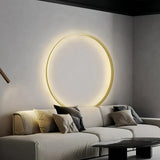 Moderne LED-Ring-Wandleuchte für das Wohnzimmer mit Akku