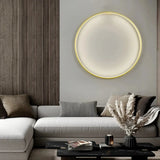 Moderne LED-Ring-Wandleuchte für das Wohnzimmer mit Akku