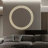 Moderne LED-Ring-Wandleuchte für das Wohnzimmer mit Akku