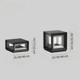 Eckige LED-Solar Sockelleuchte Anthrazit für Terrasse & Garten