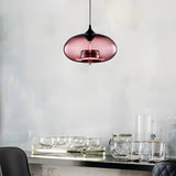 Einflammige Glas-Pendelleuchte im Mid-Century-Stil fürs Esszimmer