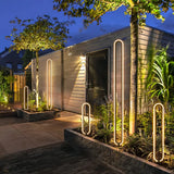 Elegante LED-Erdspießleuchte mit ovalem Design für den Garten