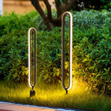 Elegante LED-Erdspießleuchte mit ovalem Design für den Garten