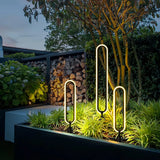 Elegante LED-Erdspießleuchte mit ovalem Design für den Garten