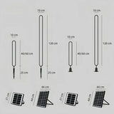 Elegante LED-Erdspießleuchte mit ovalem Design für den Garten