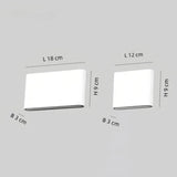 Flache LED Wandleuchte für Treppenhaus, Modernes Design aus Metall