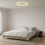 Flache runde Deckenleuchte modern dimmbar ideal fürs Schlafzimmer