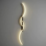 Moderne LED-Wandleuchte, geschwungen, dimmbar