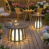 Große Solar-Gartenlaterne mit integriertem Tisch, IP65