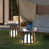 Große Solar-Gartenlaterne mit integriertem Tisch, IP65