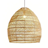 Hängelampe im Boho-Stil aus Bambus für das Esszimmer