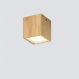 Holz Aufbaustrahler im skandinavischen Stil mit LED für den Flur