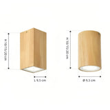 Holz Aufbaustrahler im skandinavischen Stil mit LED für den Flur