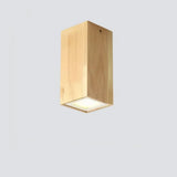 Holz Aufbaustrahler im skandinavischen Stil mit LED für den Flur