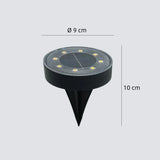 IP68 Solar-Bodeneinbauleuchte für den Garten