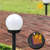 Solar-LED-Gartenleuchte Kugel mit Erdspieß, IP65