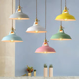 Macaron Regenschirm Pendelleuchte aus Metall für Esszimmer
