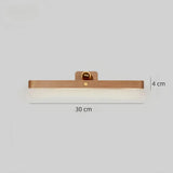Kabellose Holz-Wandleuchte mit Akku & USB-Aufladung fürs Schlafzimmer