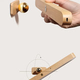 Kabellose Holz-Wandleuchte mit Akku & USB-Aufladung fürs Schlafzimmer