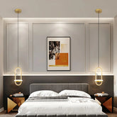 Kleine moderne LED-Pendelleuchte fürs Schlafzimmer