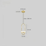 Kleine moderne LED-Pendelleuchte fürs Schlafzimmer