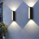 LED-Außenwandleuchte in Schwarz für den Außenbereich, IP65