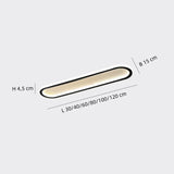 LED-Deckenleuchte oval dimmbar für Flur, Diele & Eingangsbereich