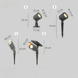 LED-Gartenstrahler mit Erdspieß, IP65, für den Außenbereich