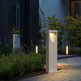 LED-Pollerleuchte aus Beton mit IP65 für den Garten
