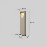 LED-Pollerleuchte aus Beton mit IP65 für den Garten