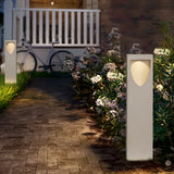 LED-Pollerleuchte aus Beton mit IP65 für den Garten