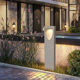 LED-Pollerleuchte aus Beton mit IP65 für den Garten