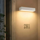 Moderne LED-Außenwandleuchte für Hausnummernbeleuchtung, IP65