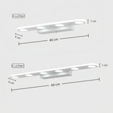 LED Badezimmer-Wandleuchte in Weiß, modern, dimmbar, IP44