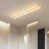 Moderne längliche LED-Deckenleuchte in Weiß