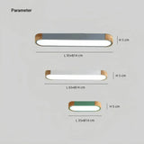 Skandinavische ovale LED-Deckenleuchte