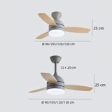 LED Deckenventilator mit Licht für Sommer- und Winterbetrieb
