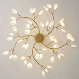 LED Kronleuchter modern mit Blattdesign für das Wohnzimmer