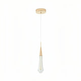 LED Kristall Pendelleuchte im Wassertropfen Design für das Schlafzimmer