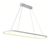 LED Pendelleuchte für den Esstisch oval modern dimmbar aus Metall
