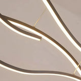 LED Pendelleuchte in Wellenform, modern und dimmbar, für Esszimmer