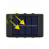 LED Solar-Außenwandleuchte IP65 für Terrasse und Veranda