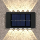 LED Solar-Außenwandleuchte IP65 für Terrasse und Veranda