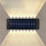 LED Solar-Außenwandleuchte IP65 für Terrasse und Veranda
