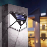 LED Solar-Außenwandleuchte mit Bewegungsmelder, IP65