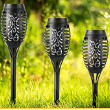 LED Solar-Erdspießleuchte für den Garten, IP65, Schwarz